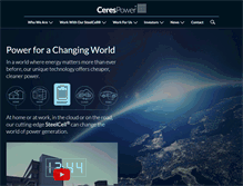Tablet Screenshot of cerespower.com